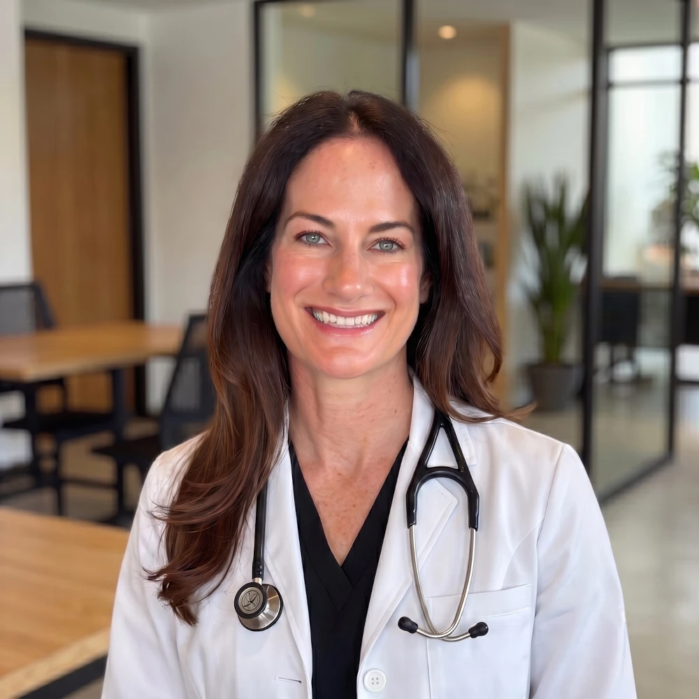 Dr. Melissa Burman, MD in her clinic